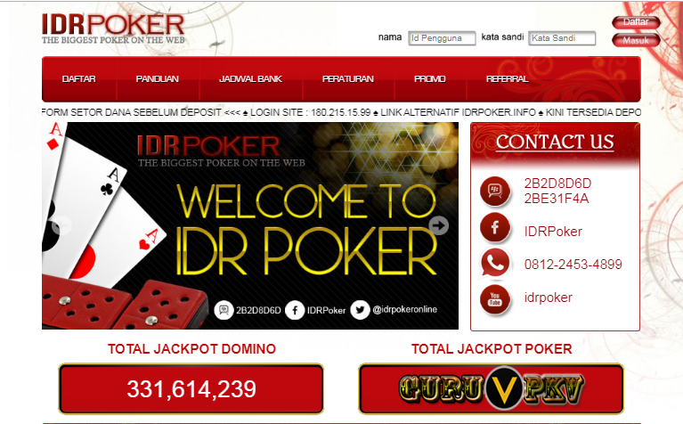 IDR POKER Situs QQ Online Terpercaya Judi Poker di Indonesia