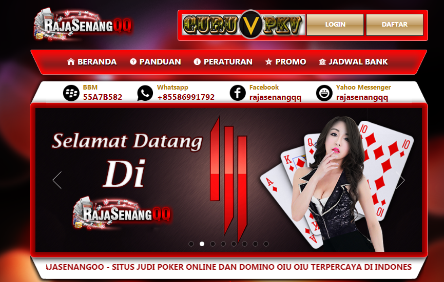 RAJASENANGQQ Situs Agen Judi Poker Online dan DominoQQ Terpercaya di Indonesia